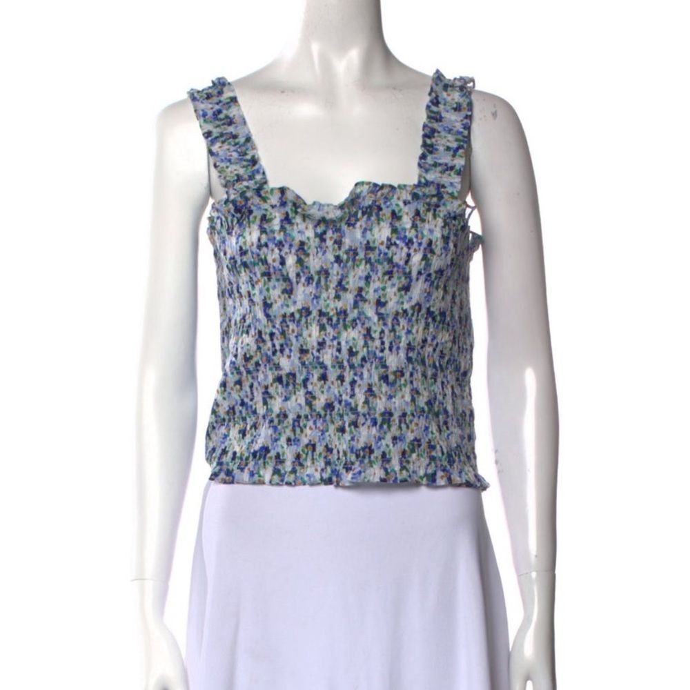 Veronica Beard Floral Crop Top